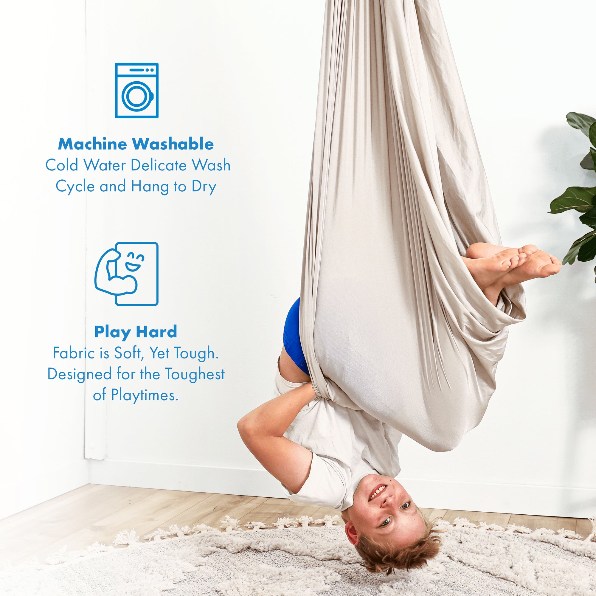 Harkla Sensory Swing for Kids Indoor - Therapy Swing Great for Autism, ADHD＿並行輸入品 Harkla Sensory Compression Swing - Blue \u2013 Sensory Tool House, LLC