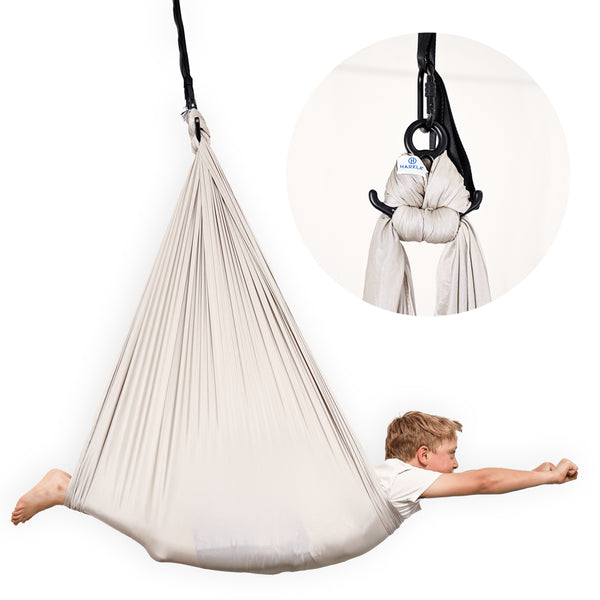 Harkla Compression Sensory Swing No Swivel / Greige