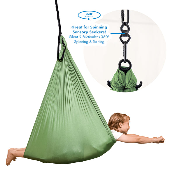 Harkla Compression Sensory Swing Swivel / Green