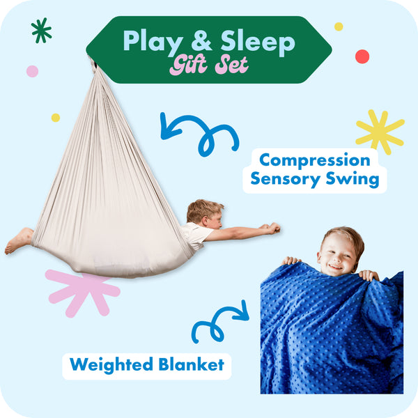 Harkla Play & Sleep Gift Set Greige / Blue / 5