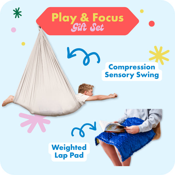 Harkla Play & Focus Gift Set Greige / Blue