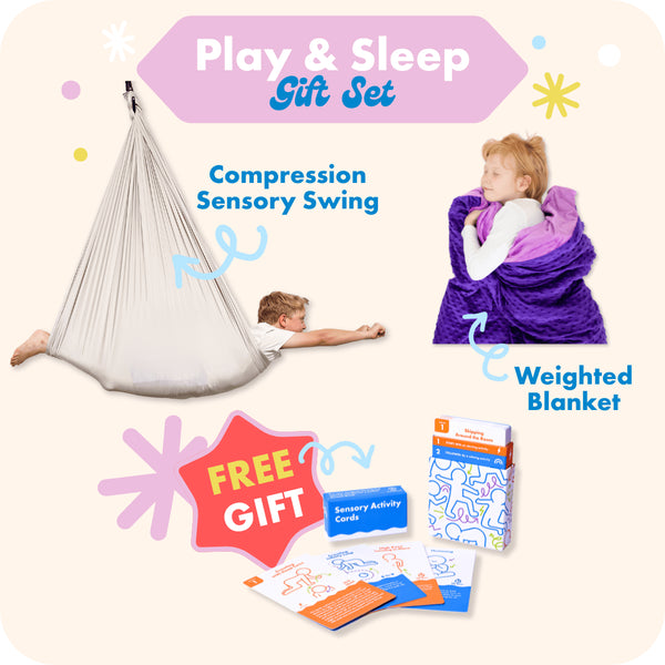 Harkla Play & Sleep Gift Set Greige / Purple / 5