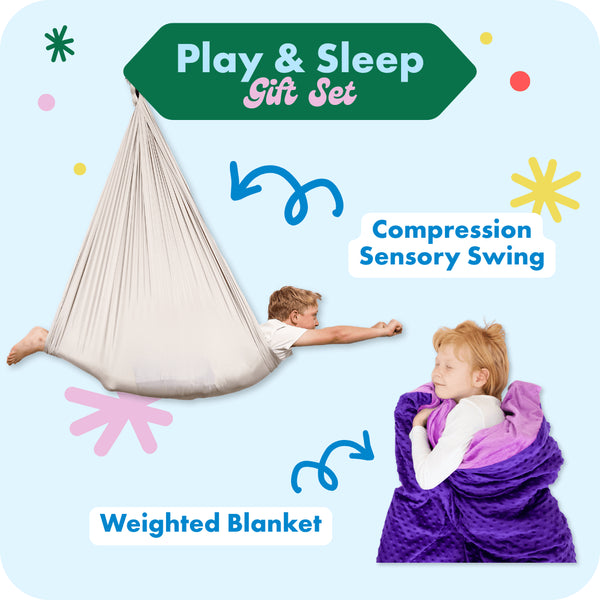 Harkla Play & Sleep Gift Set Greige / Purple / 5