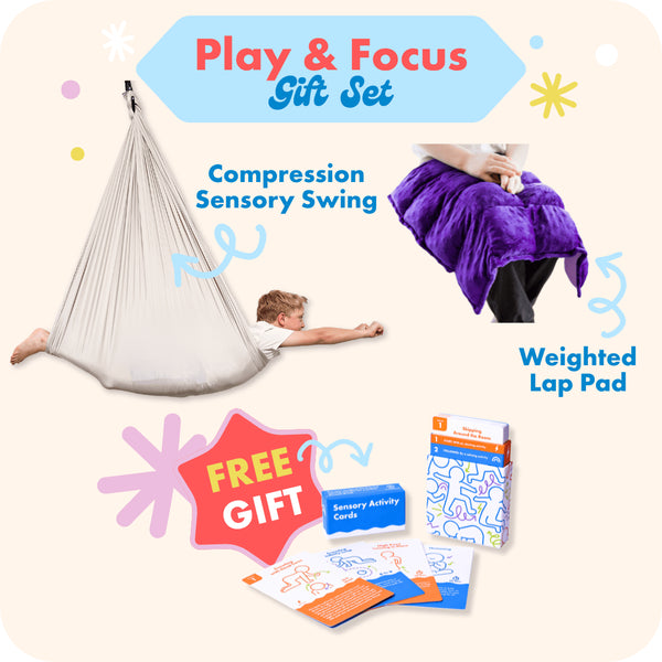 Harkla Play & Focus Gift Set Greige / Purple