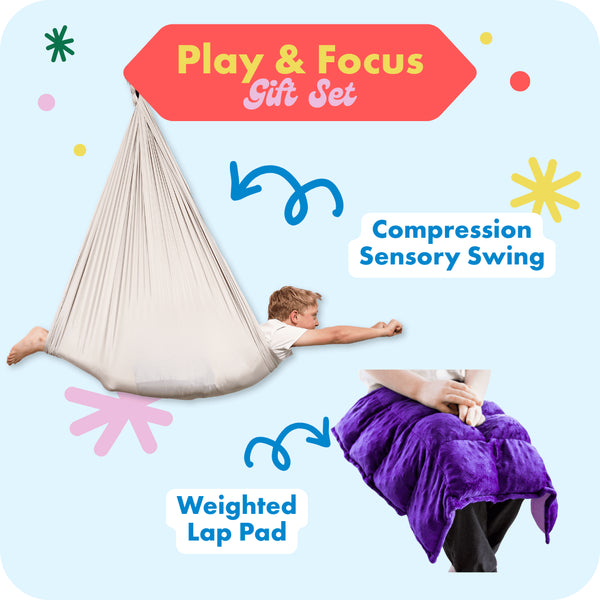 Harkla Play & Focus Gift Set Greige / Purple