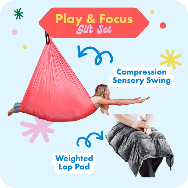 Harkla Play & Focus Gift Set Pink / Gray